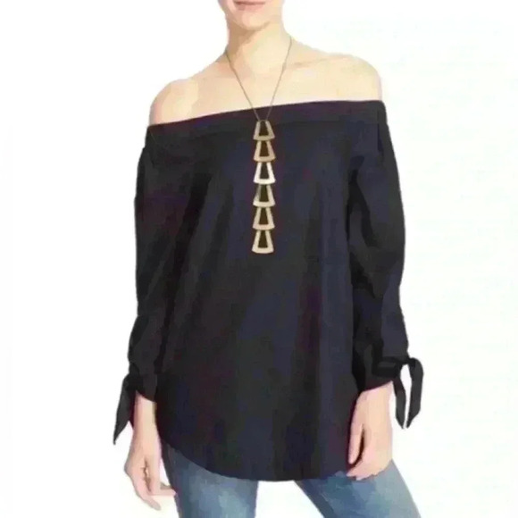 Free People Show Me Some Shoulder Top Black Size Small - Picture 1 of 12